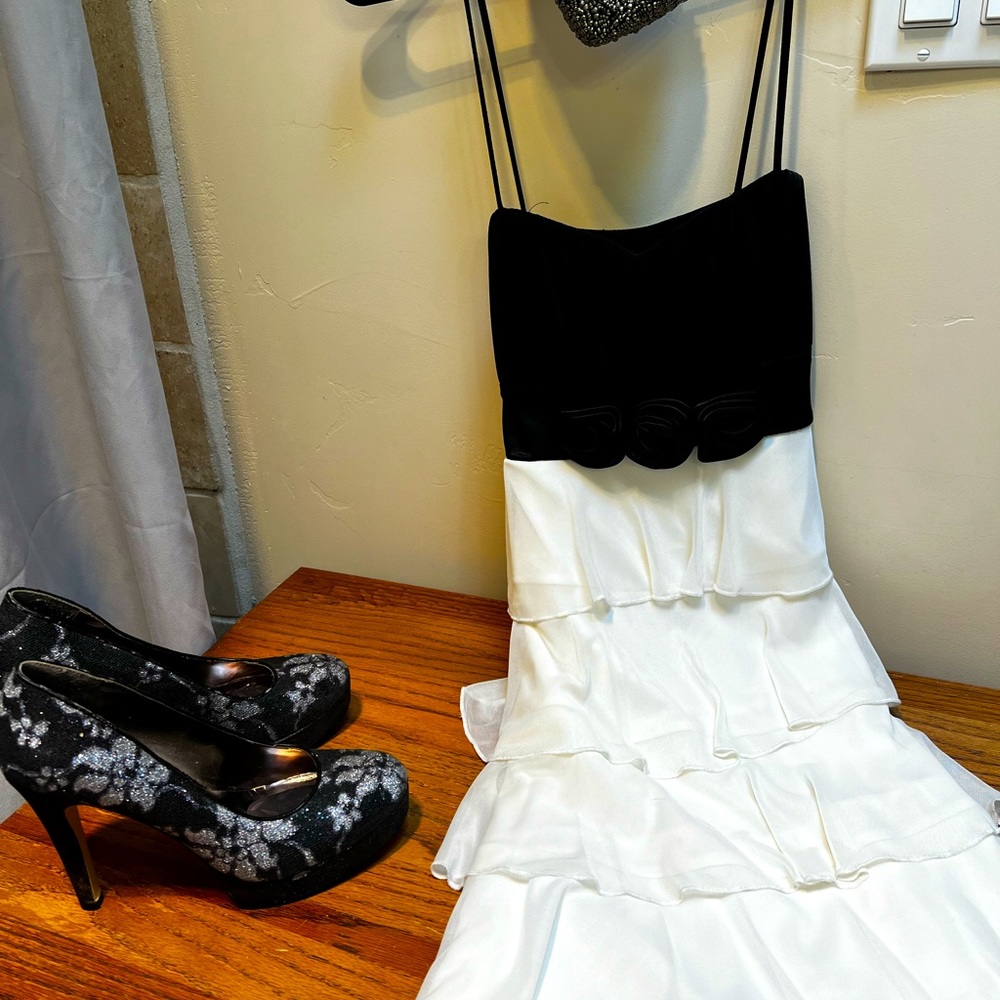 Women’s Semi-Formal Mini Dress w/Shimmer Heels
